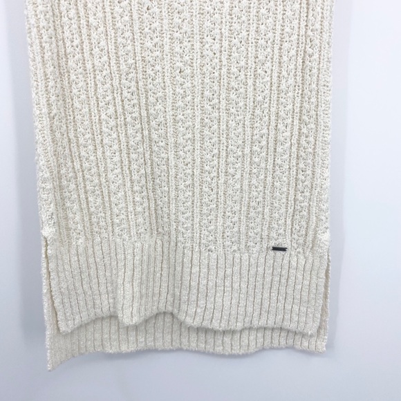 Hollister Cowl Neck Cream Chunky Sweater M - Picture 6 of 12